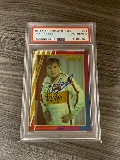 Dick Trickle Signed 1994 Maxx Premier Plus Racing #41 NASCAR PSA/DNA