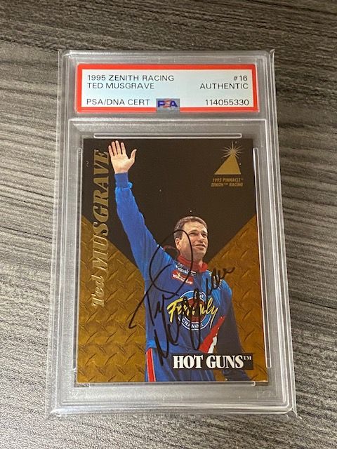 Ted Musgrave Signed 1995 Zenith Racing #16 NASCAR PSA/DNA