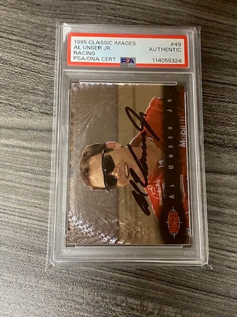 Al Unser Jr. Signed 1995 Classic Images Racing #49 NASCAR PSA/DNA