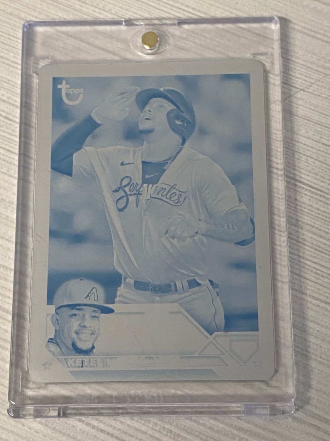 2023 Topps KETEL MARTE Printing Plate 1/1 - Diamondbacks - MLB Trading Card