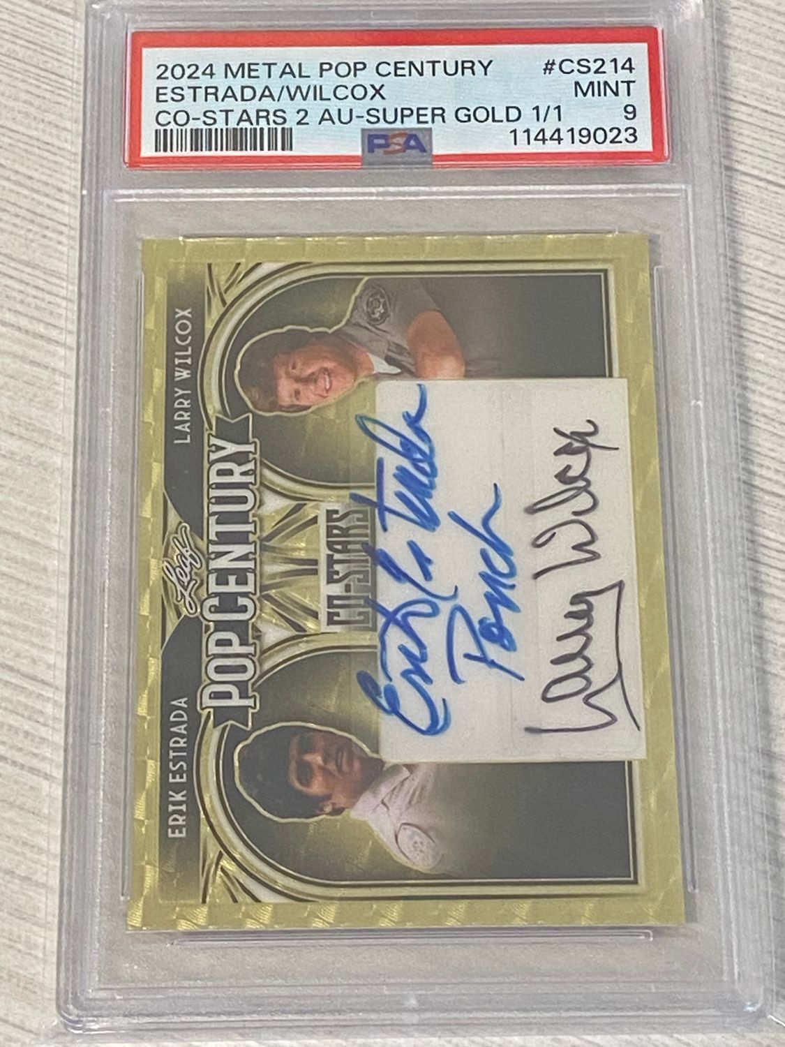 2024 Leaf Metal Pop Century Estrada/Wilcox 1/1 AU-Super Gold PSA 9