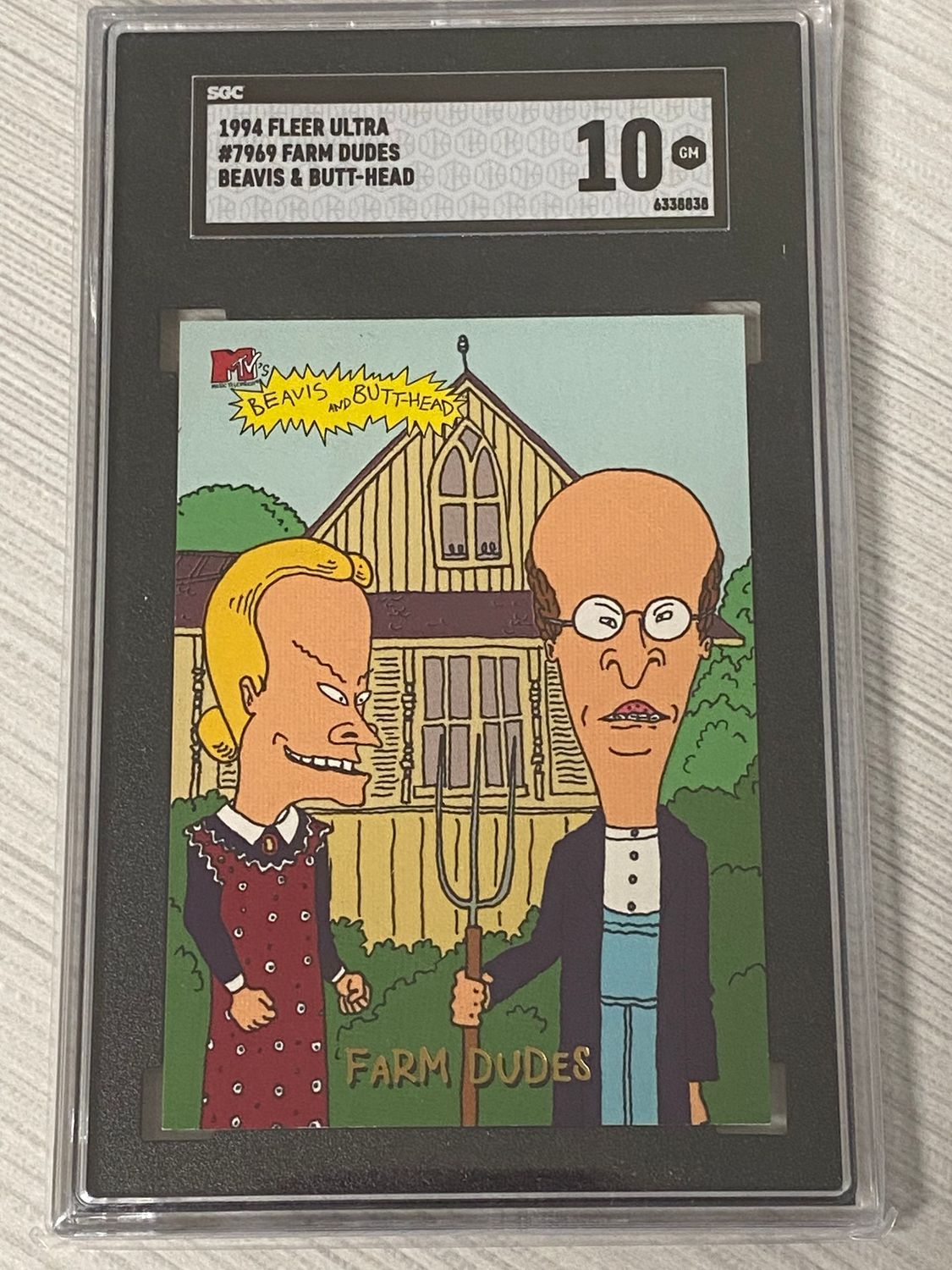 1994 Fleer Ultra Beavis & Butt-Head Farm Dudes #7969 Graded 10 GM SGC