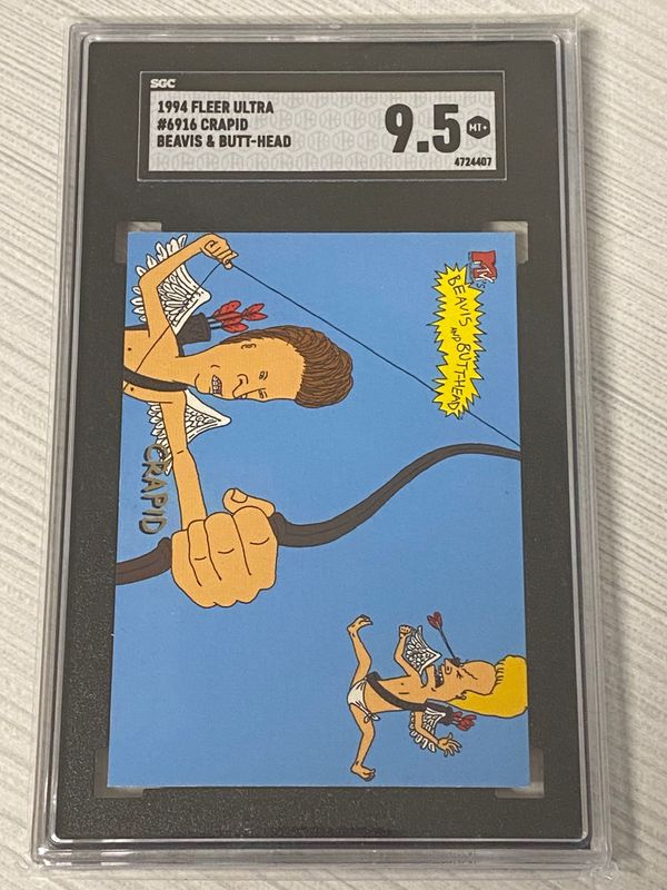 1994 Fleer Ultra Beavis & Butt-Head #6916 Crapid Graded 9.5 Mint+