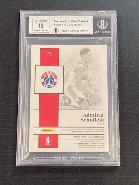 2018 Panini Encased Rui Hachimura RC Rookie Patch Auto #84/99 Beckett 8