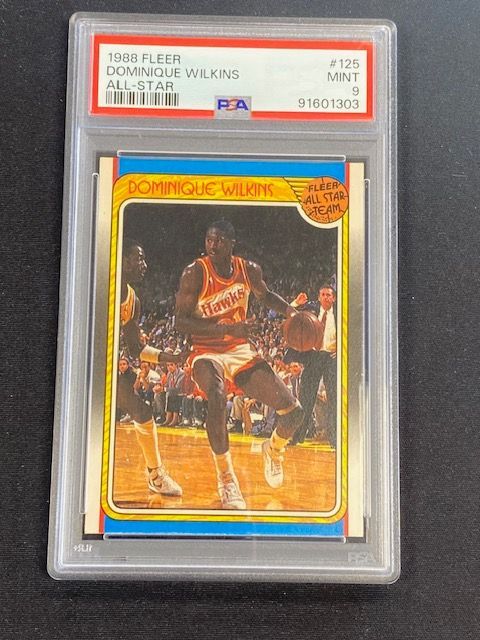 1988 Fleer Dominique Wilkins #125 NBA All-Star Basketball Card PSA 9 MINT