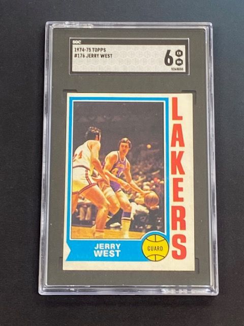 1974-75 Topps Jerry West #176 SGC 6 EX-MT Los Angeles Lakers HOF Vintage NBA
