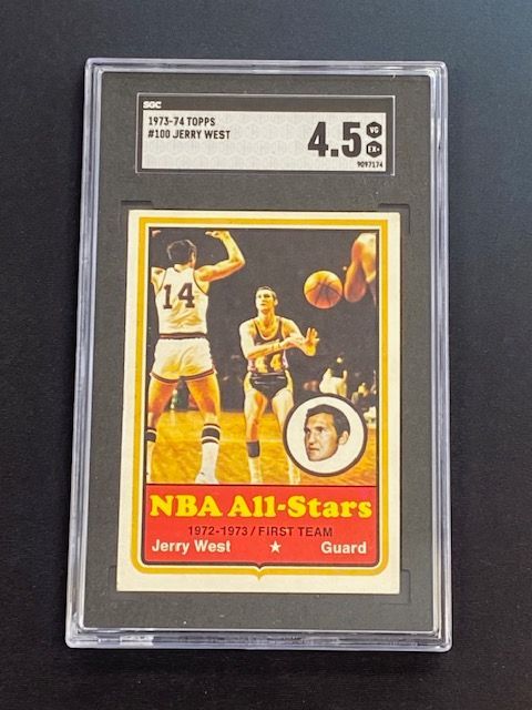 1973-74 Topps Jerry West #100 SGC 4.5 VG-EX+ NBA All-Star HOF Lakers Vintage