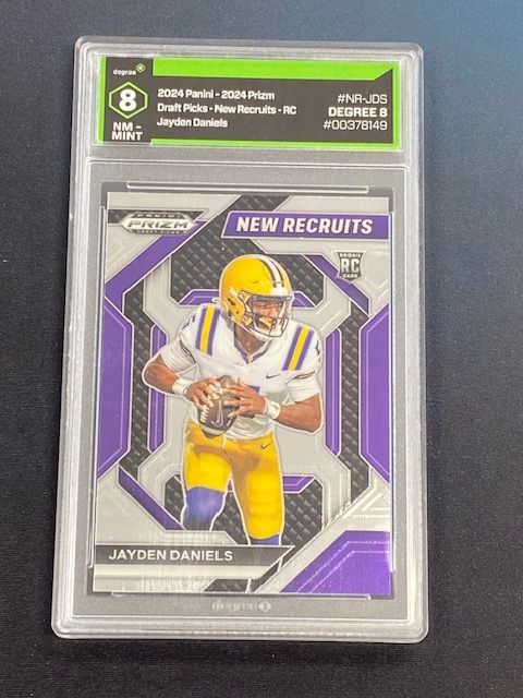 2024 Prizm Draft Picks Jayden Daniels New Recruits RC Degree 8 NM-MT Rookie QB