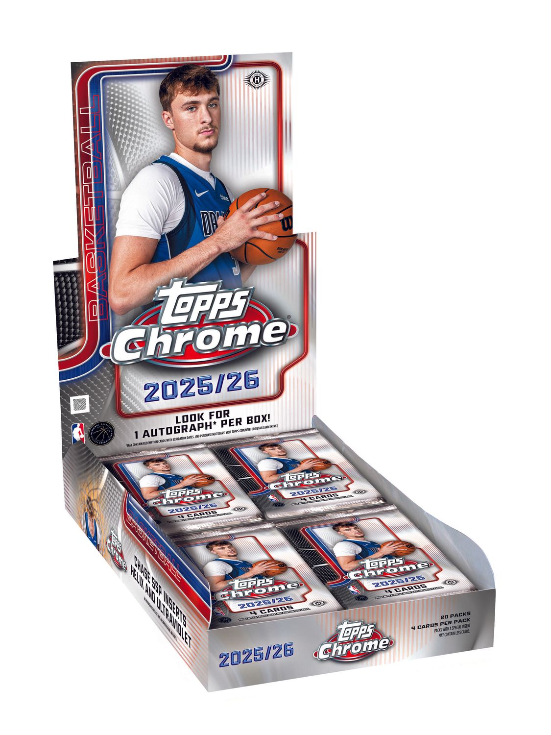 2025-26 Topps Chrome Basketball Hobby Box (Presell)