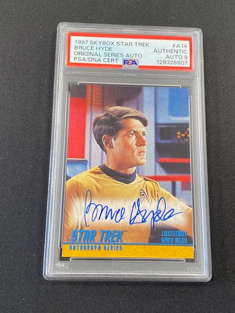 1997 Skybox Star Trek Bruce Hyde Original Series On Card PSA/DNA Auto 9