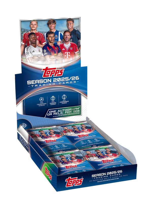 2025-26 Topps UEFA Club Competitions Soccer Hobby Box