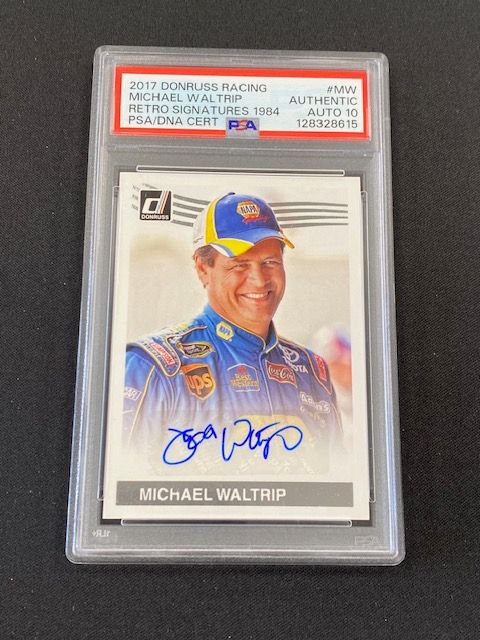 2017 Donruss Racing MW Michael Waltrip Retro Signatures 1984 PSA/DNA Auto 10