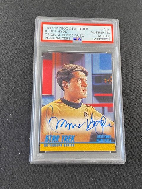1997 Skybox Star Trek Bruce Hyde Original Series On Card PSA/DNA Auto 8