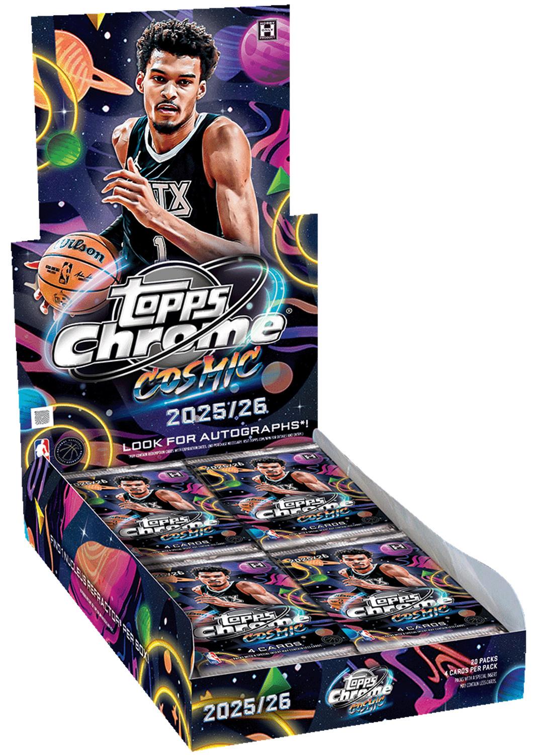 2025-26 Topps Cosmic Chrome Basketball Hobby 8-Box Case - Second Wave