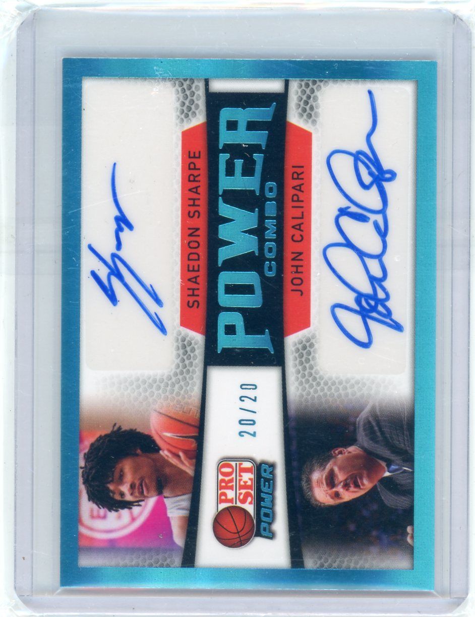 2023 Pro Set Power Combos DJ Wagner John Calipari Dual Auto 20/20 Kentucky 2023 Pro Set Power Combos DJ Wagner John Calipari Dual Auto 20/20 Kentucky