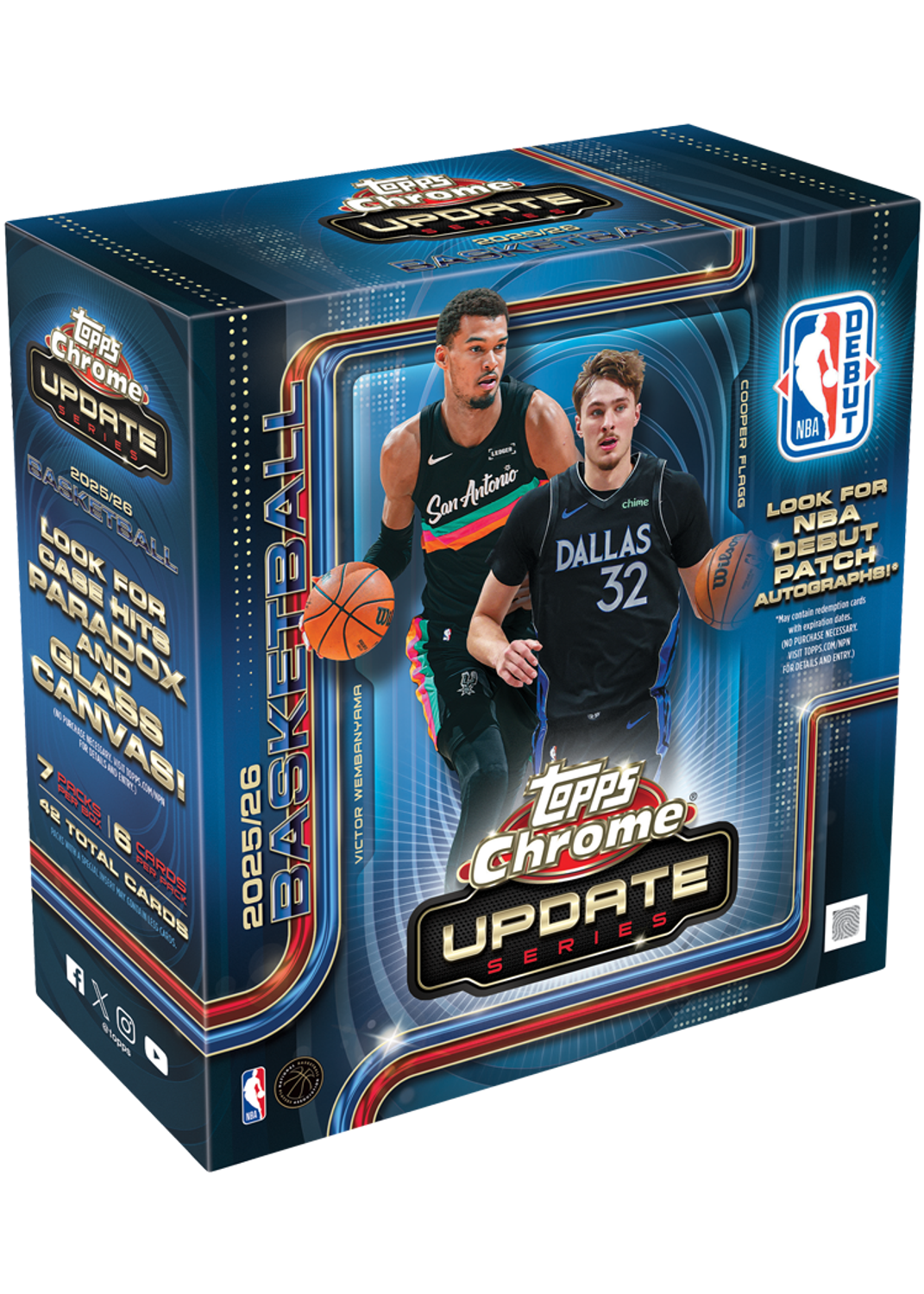 2025-26 Topps Chrome Update Series Basketball Mega Box 2025-26 Topps Chrome Update Series Basketball Mega Box "Presale"