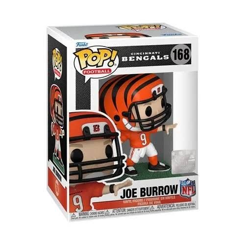 Funko Pop! NFL Joe Burrow #168 Cincinnati Bengals Funko Pop! NFL Joe Burrow #168 Cincinnati Bengals
