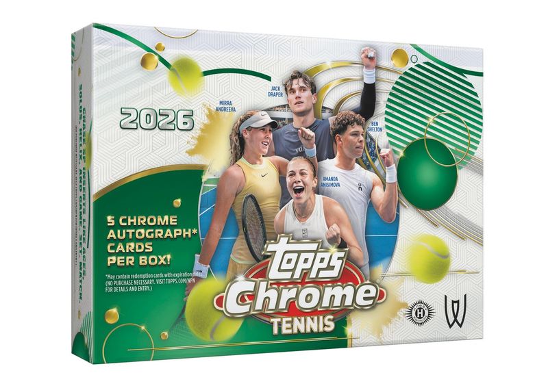 2026 Topps Chrome Tennis Delight Box "Presale"