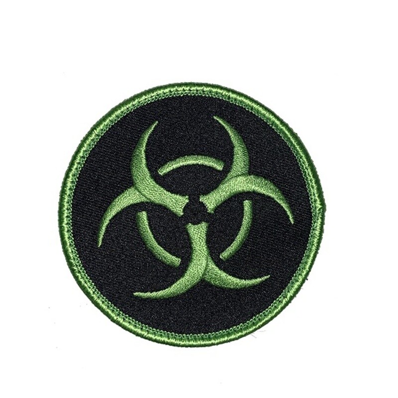 ÉCUSSON BRODÉ ET VELCRO BIOHAZARD