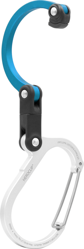 MOUSQUETON HEROCLIP PIVOTANT 360 DÉGRÉS MÉDIUM
