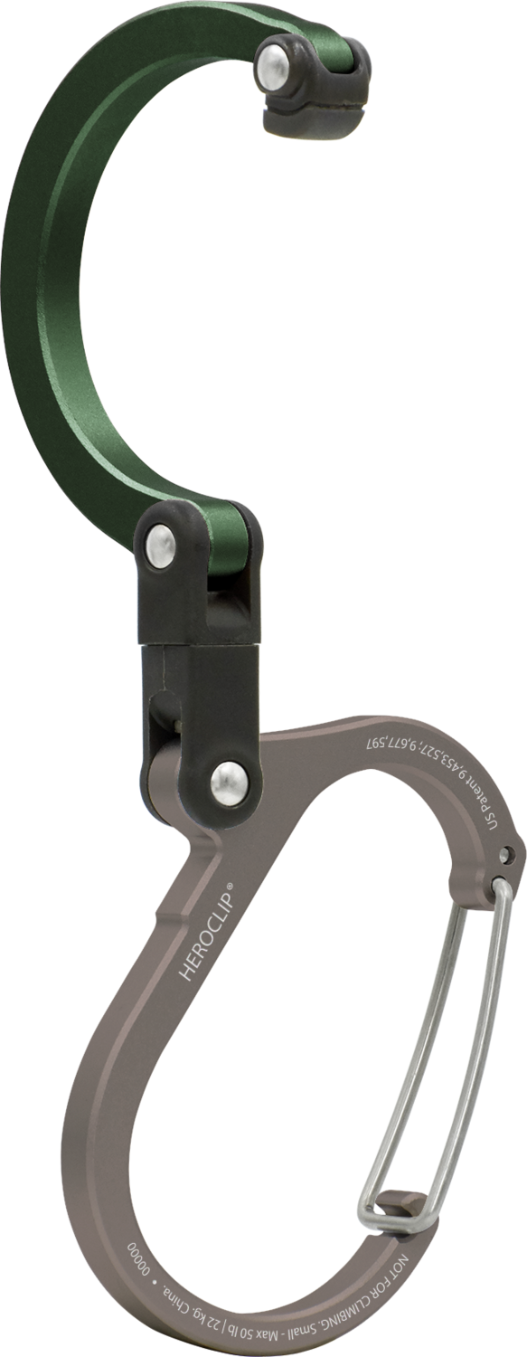 MOUSQUETON HEROCLIP PIVOTANT 360 DÉGRÉS PETIT