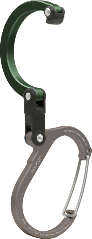 MOUSQUETON HEROCLIP PIVOTANT 360 DÉGRÉS PETIT