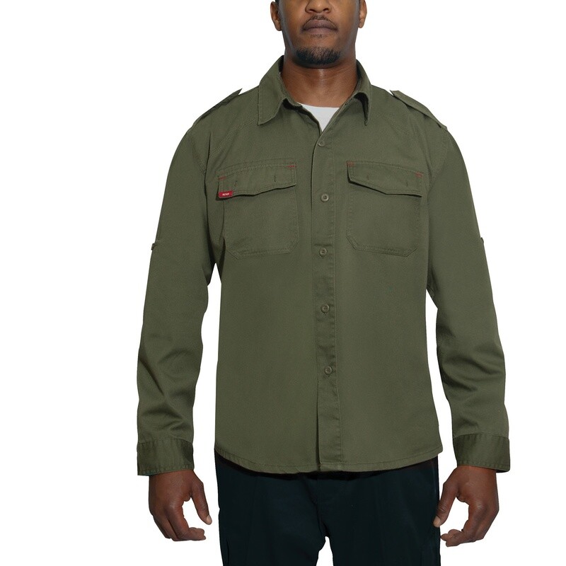 CHEMISE MILITAIRE AMÉRICAINE DE STYLE CLASSIQUE