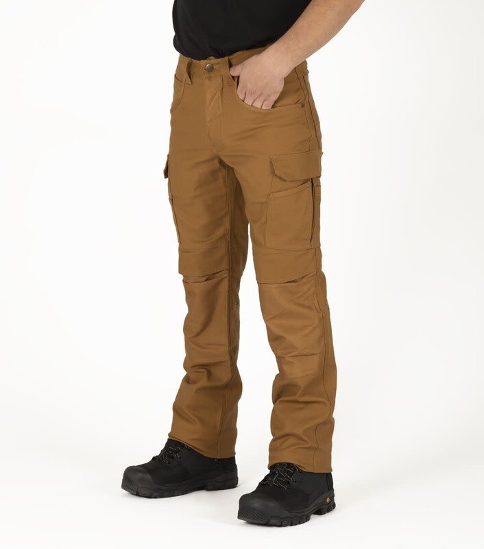 PANTALON MULTIPOCHE EN CANEVAS EXTENSIBLE NAT'S