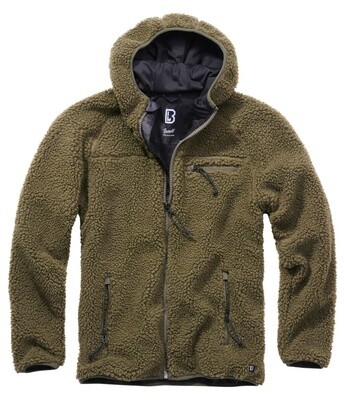 VESTE EN POLAR À CAPUCHON DE TYPE TEDDY BRANDIT
