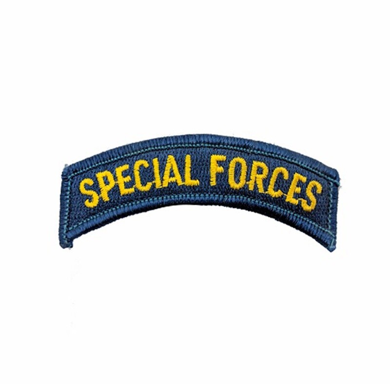 ÉCUSSON "SPECIAL FORCES" BLEU