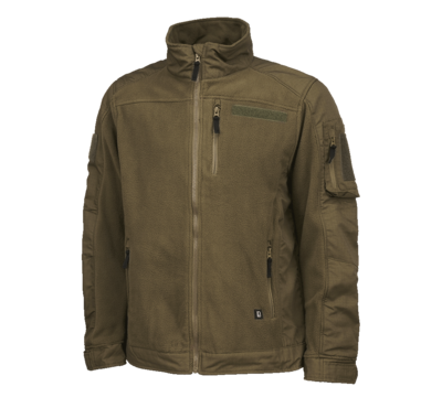 VESTE EN POLAR ET TISSU RIPSTOP BRANDIT
