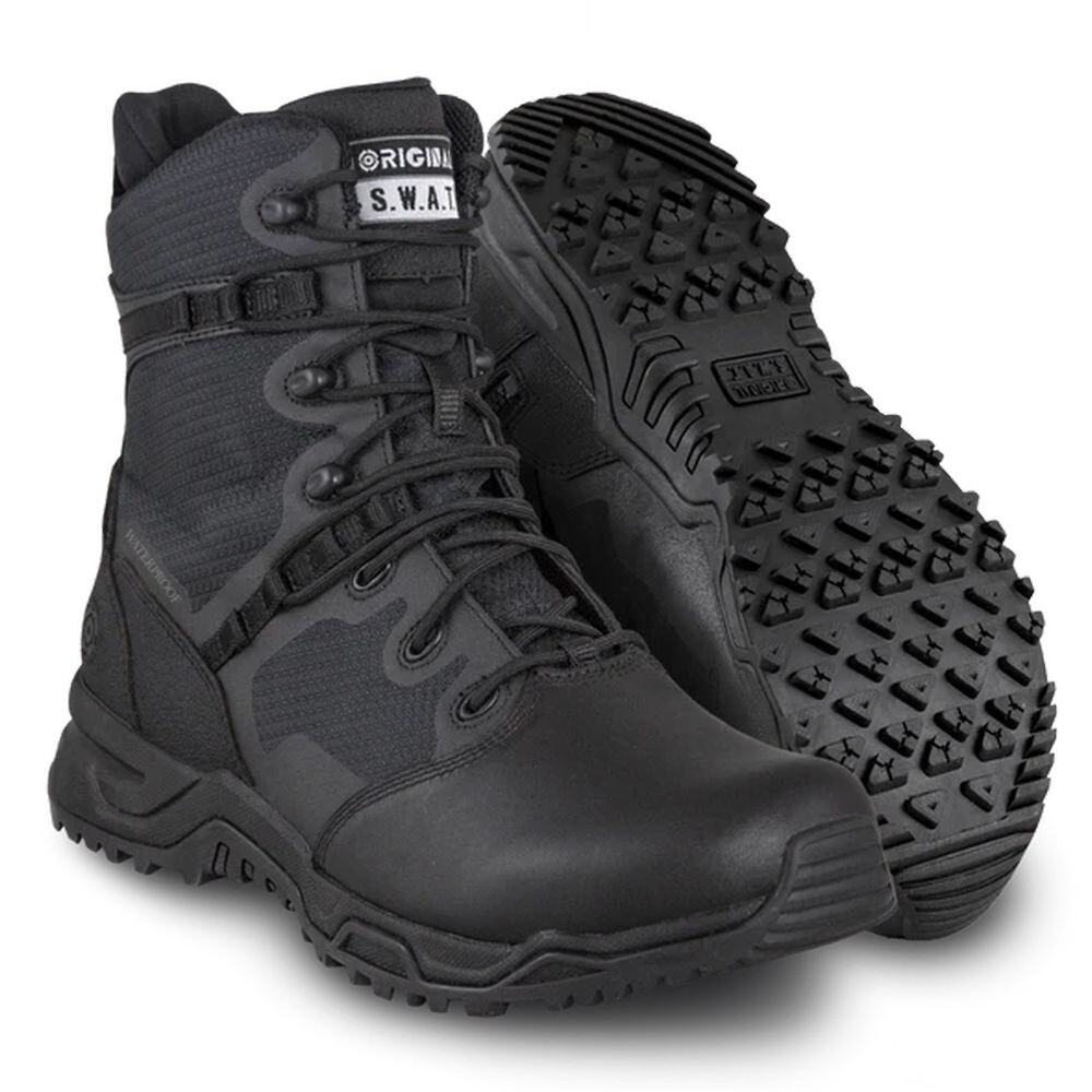 BOTTES ORIGINAL SWAT ALPHA FURY 8”  NOIR AVEC FERMETURE ÉCLAIR