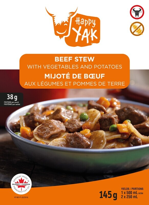 MIJOTÉ BOEUF AUX LÉGUMES ET POMMES DE TERRE HAPPY YAK