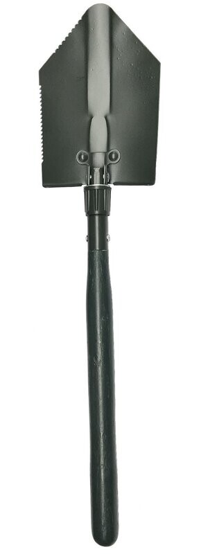 SHOVEL AND PICK WITH WOODEN HANDLE