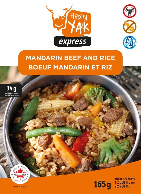 BOEUF MANDARIN ET RIZ HAPPY YAK