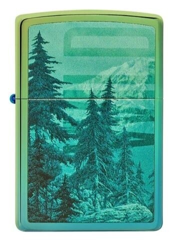 ZIPPO AVEC MONTAGNES AUX SOMMETS ENNEIGÉS