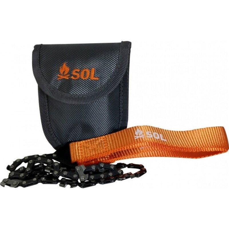 SCIE À CHAÎNE MANUELLE COMPACTE ET FIABLE AVEC ÉTUI - SURVIVE OUTDOORS LONGER
