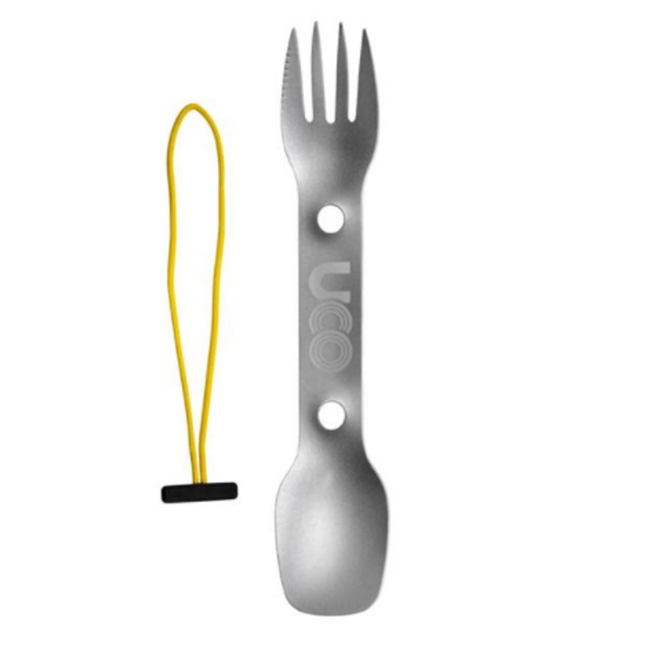ENSEMBLE EN TITANE 3 EN 1 CUILLÈRE FOURCHETTE ET COUTEAU UCO
