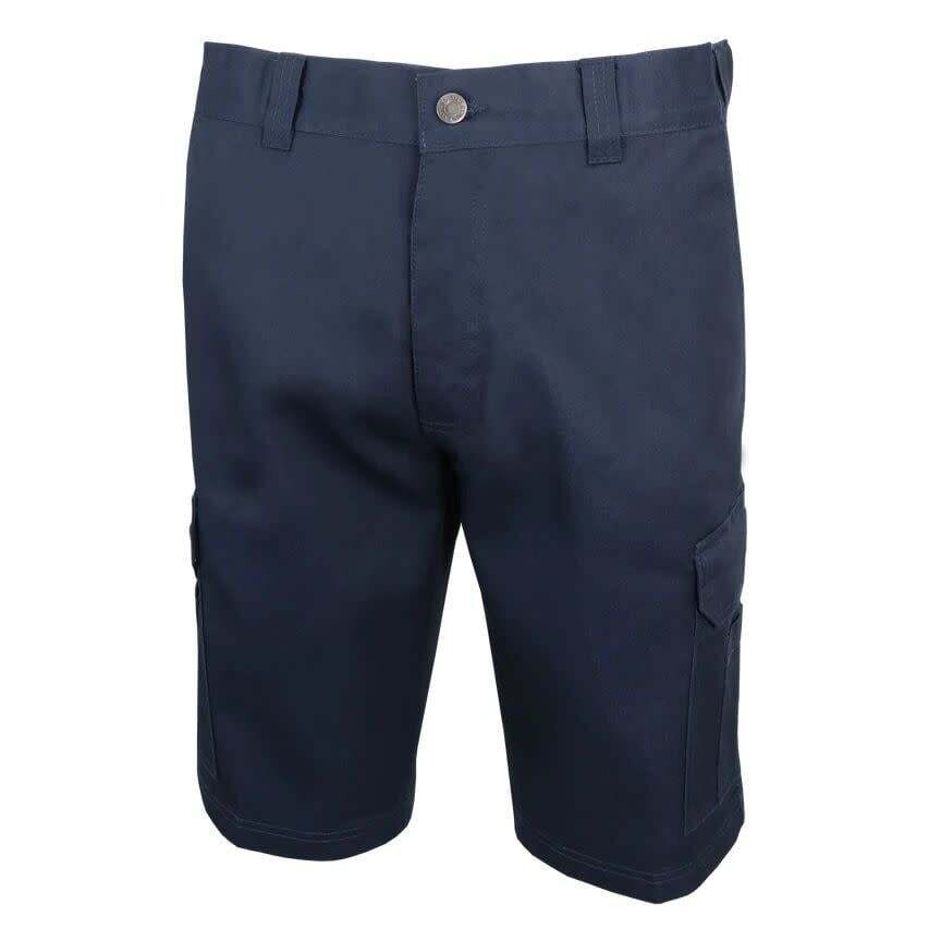 BERMUDAS DE TRAVAIL CARGO TAILLE FLEXIBLE MODÈLE MRB-011S, Couleur: MARINE, Grandeur: 28