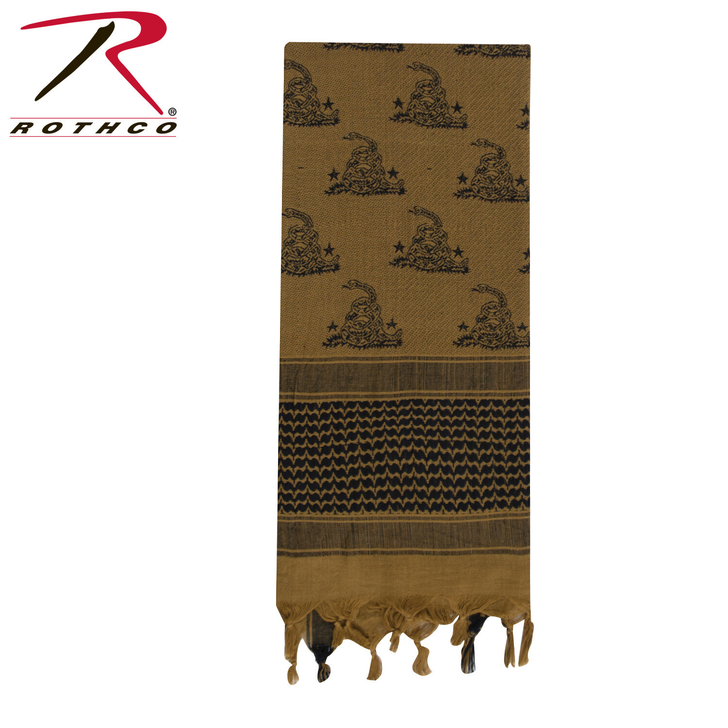 FOULARD SHEMAG TACTIQUE DÉSERT SERPENT DE GADSDEN, Couleur: COYOTE