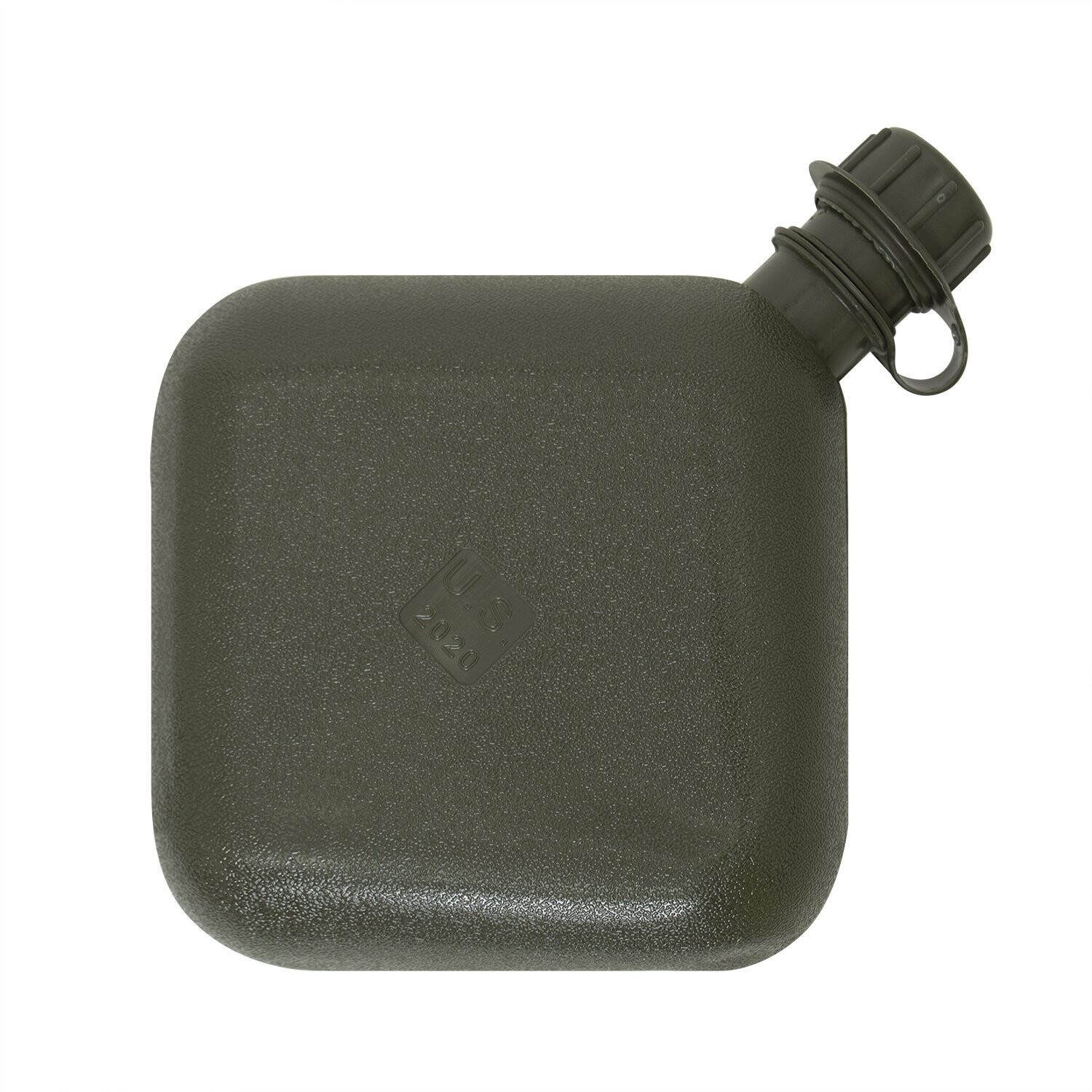 GOURDE EN PLASTIQUE TYPE MILITAIRE G.I. - 2 QT., Couleur: KAKI