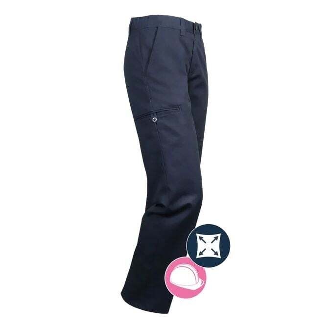PANTALON DE TRAVAIL EXTENSIBLE POUR FEMME MODÈLE 773EX, Couleur: MARINE, Grandeur: 1, Jambe: 33