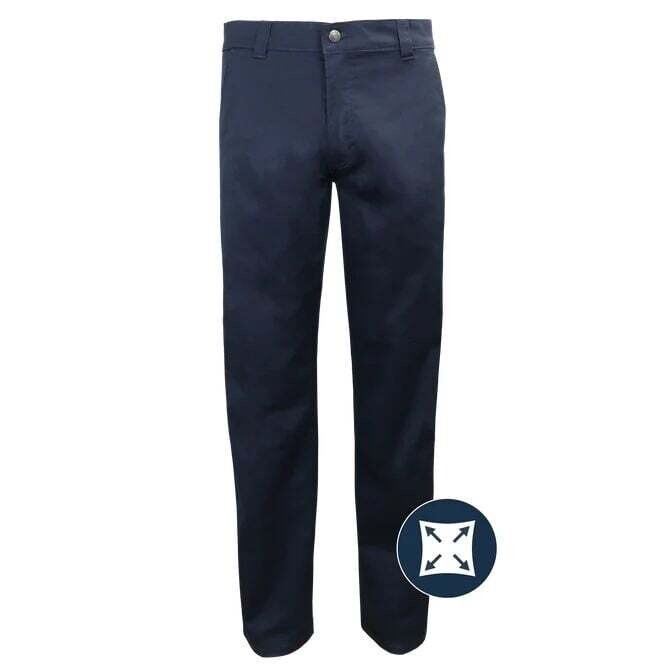 PANTALONS DE TRAVAIL EXTENSIBLES COUPE DROITE MODÈLE 777EX, Couleur: MARINE, Jambe: 30, Grandeur: 30