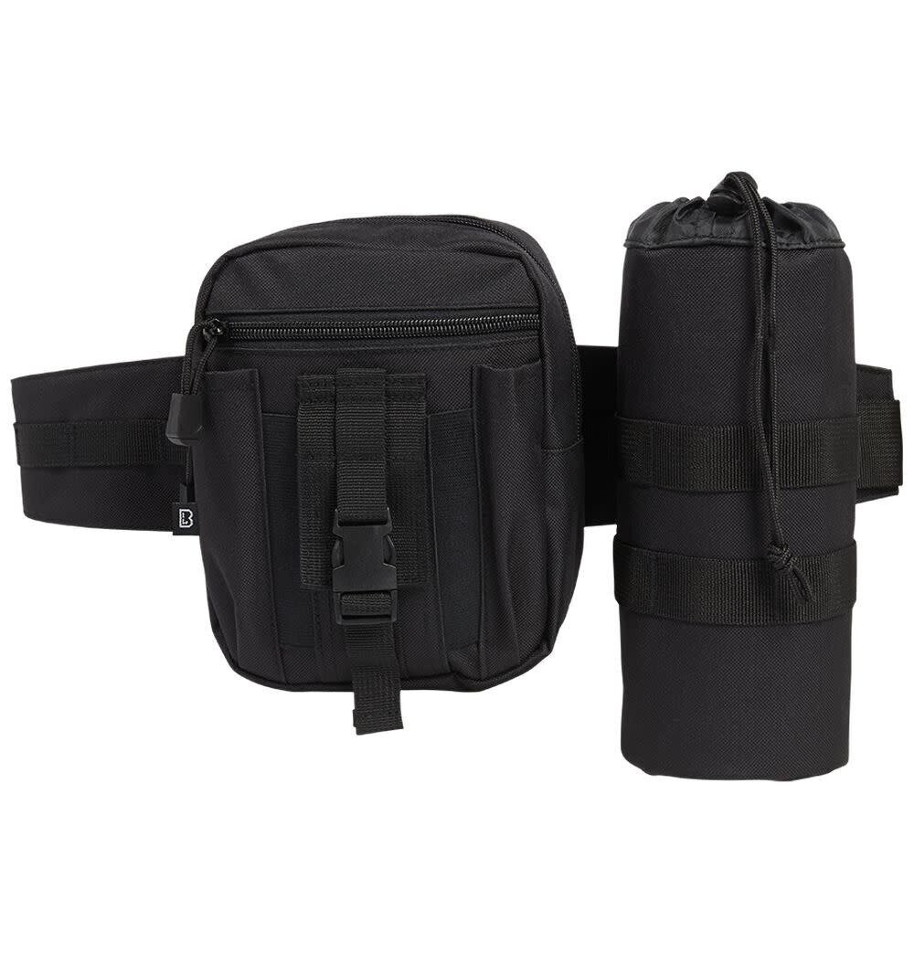 CEINTURE POCHETTE ET PORTE-BOUTEILLE BRANDIT, Couleur: NOIR