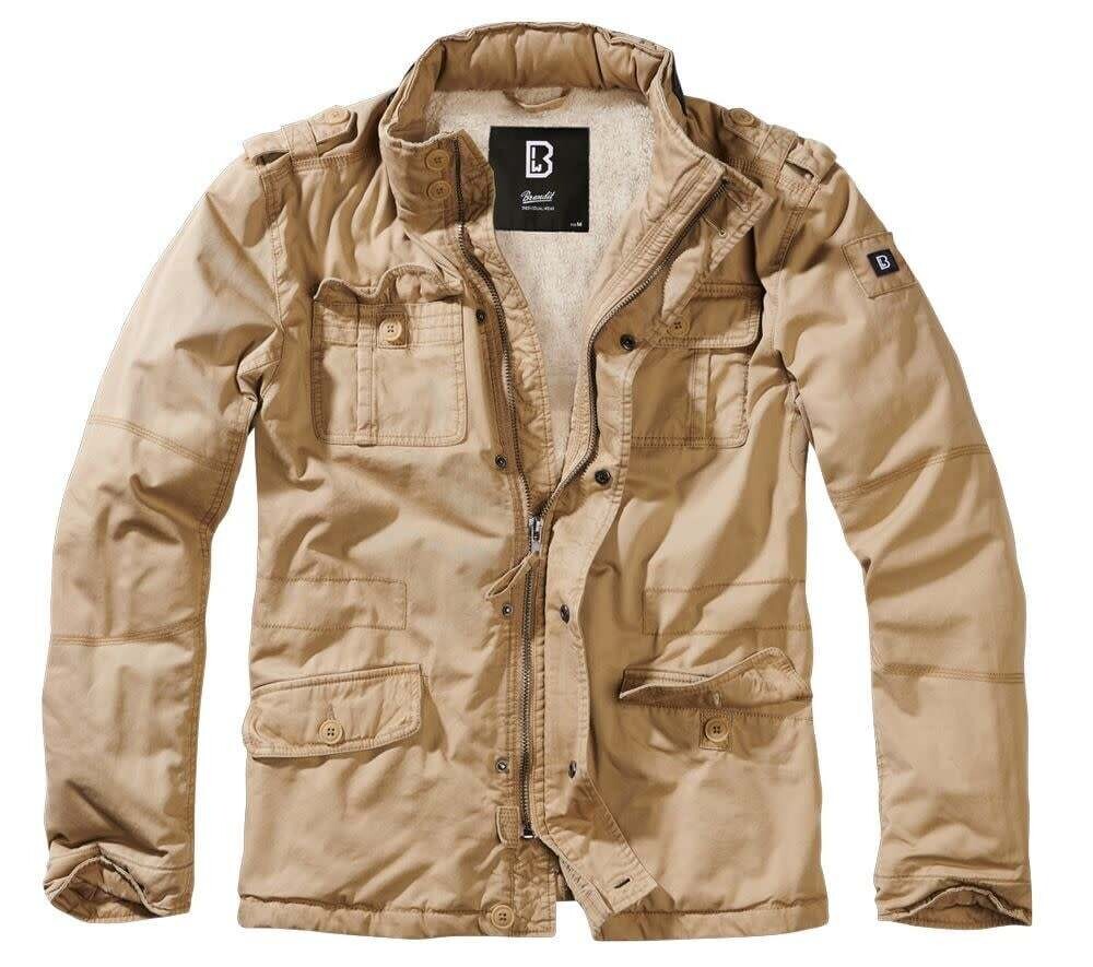 VESTE MILITAIRE BRITANNIA HIVER BRANDIT, Couleur: BEIGE, Grandeur: SMALL