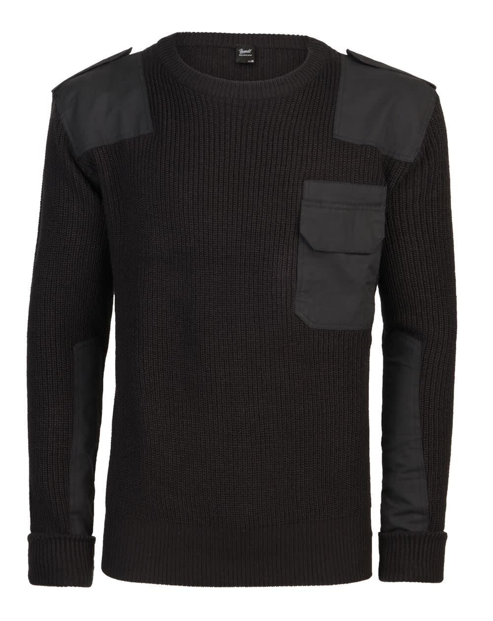 CHANDAIL STYLE COMMANDO BRANDIT, Couleur: NOIR, Grandeur: SMALL