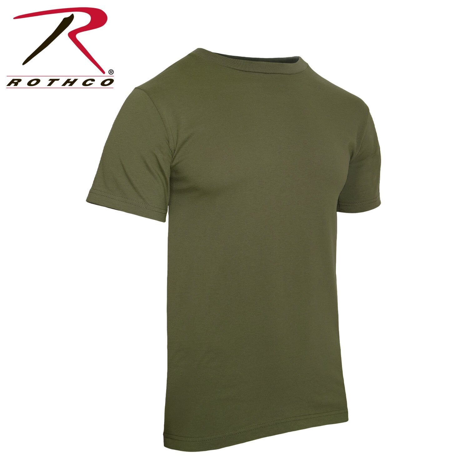 T-SHIRT 100% COTON, Couleur: KAKI, Grandeur: LARGE