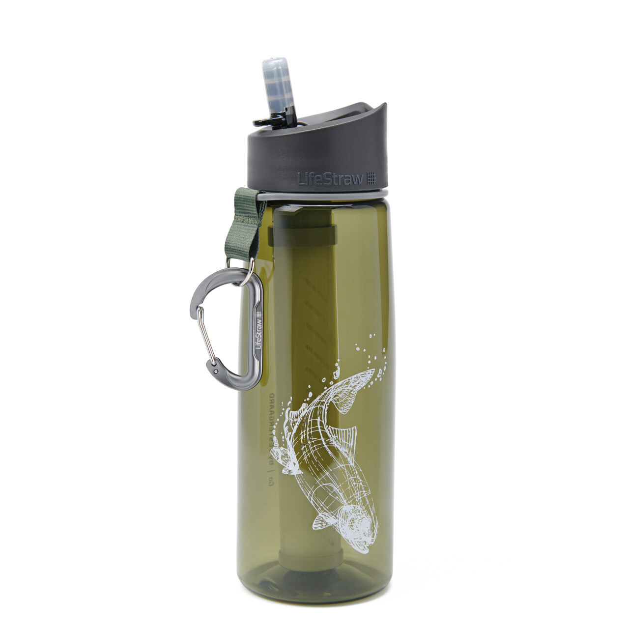 LIFESTRAW BOUTEILLE D'EAU AVEC FILTRE 22OZ, Couleur: TRUITE
