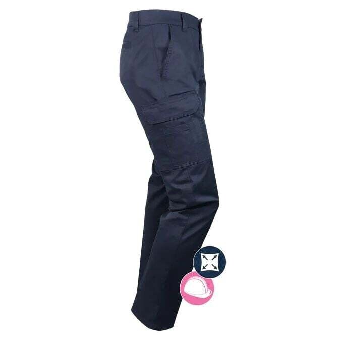 STRETCH CARGO LADIE'S WORK PANTS, Couleur: MARINE, Grandeur: 1