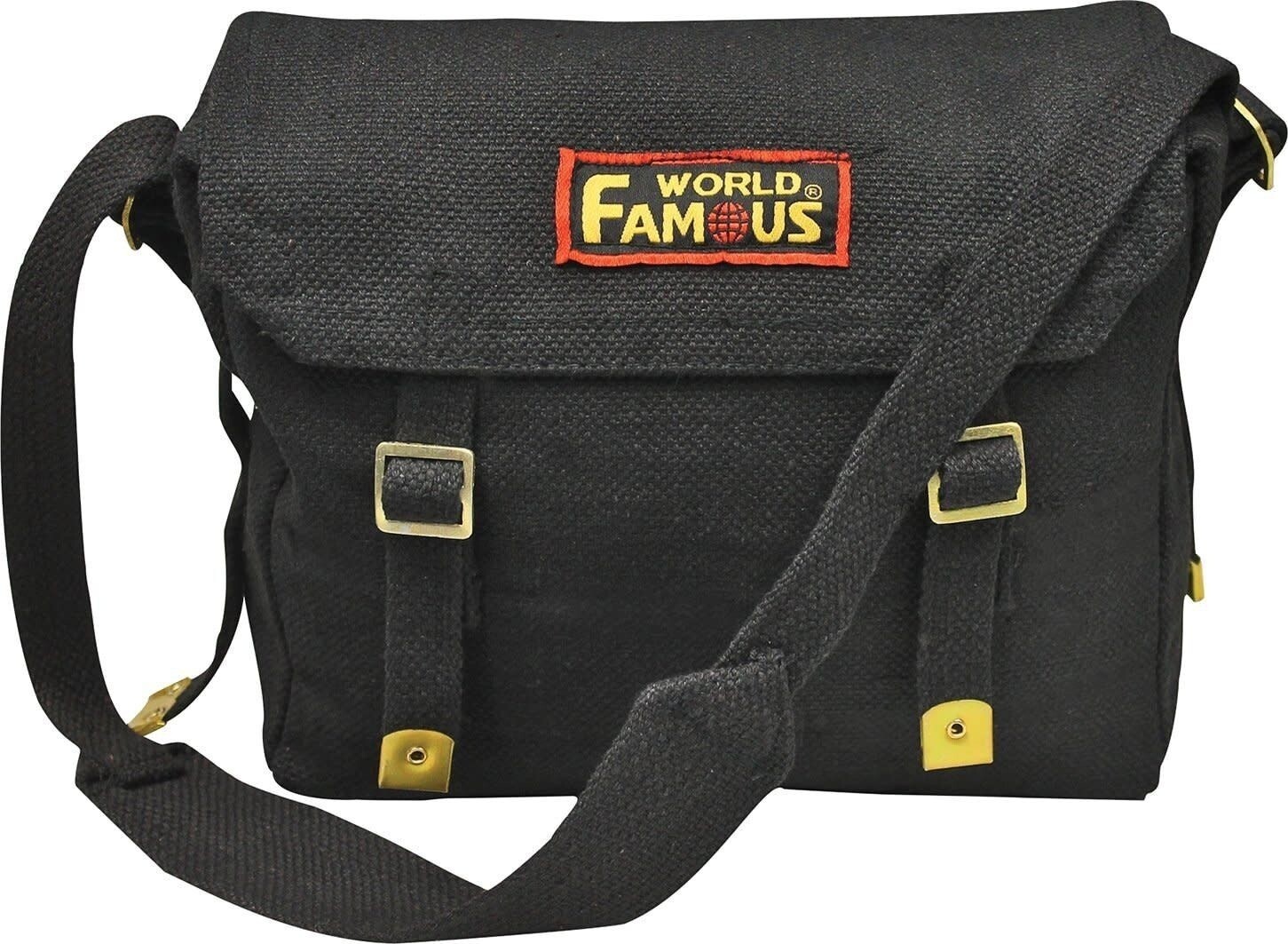 GRAND SAC DE CUEILLETTE À BANDOULIÈRE EN TOILE, Couleur: NOIR